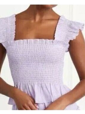 Hill House Lilac Linen Paz Top